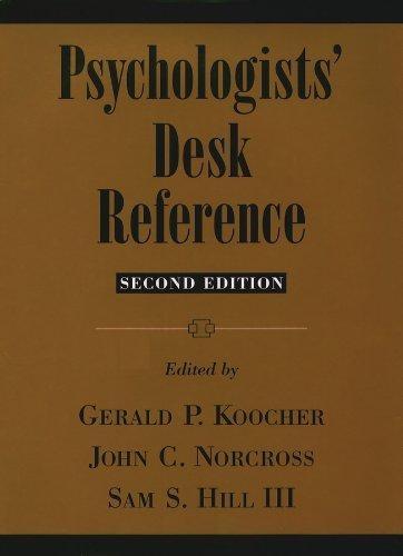 Psychologists' Desk Reference, 2nd Edition - FULL INSTANT DOWNLOAD | PDF DOCX EPUB