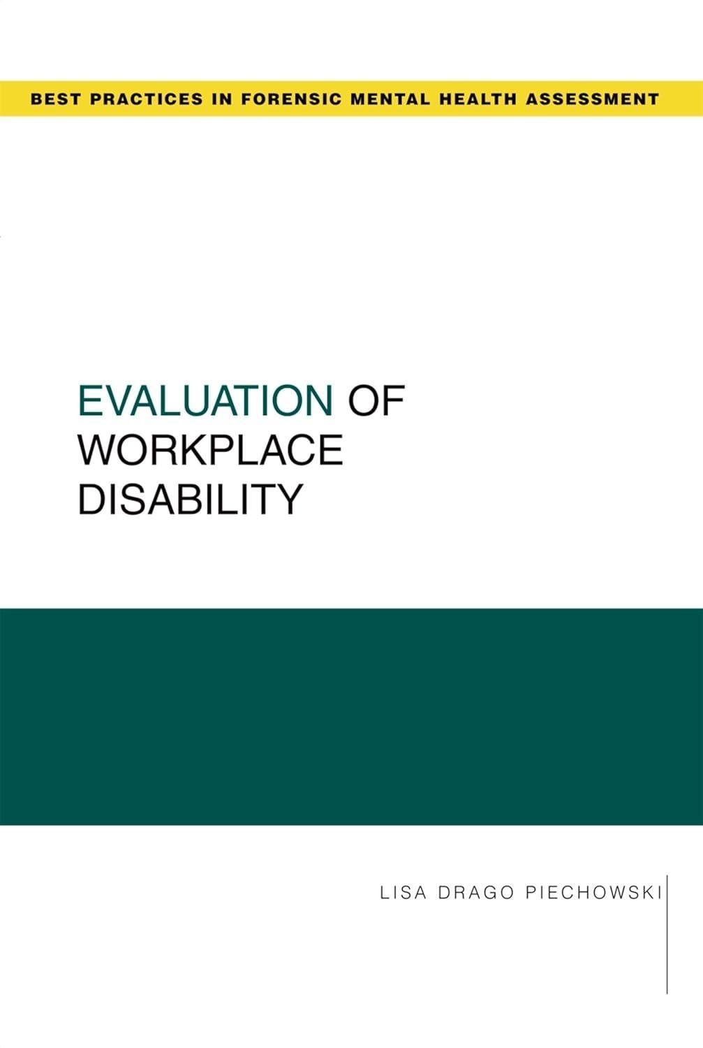 Evaluation of Workplace Disability - FULL INSTANT DOWNLOAD | PDF DOCX EPUB