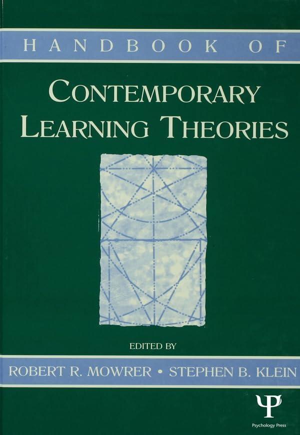 Handbook of Contemporary Learning Theories, 1st Edition - FULL INSTANT DOWNLOAD | PDF DOCX EPUB
