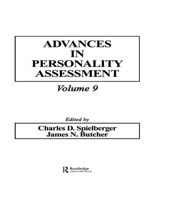 Advances in Personality Assessment: Volume 9, 1st Edition - FULL INSTANT DOWNLOAD | PDF DOCX EPUB