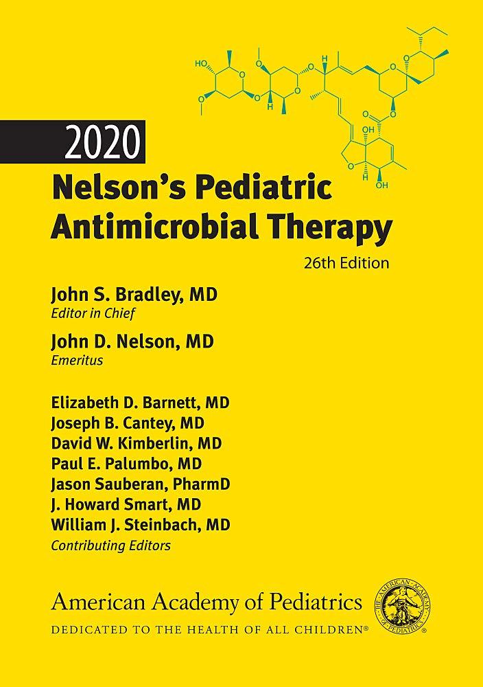 2020 Nelson’s Pediatric Antimicrobial Therapy, 6th Edition - FULL INSTANT DOWNLOAD | PDF DOCX EPUB
