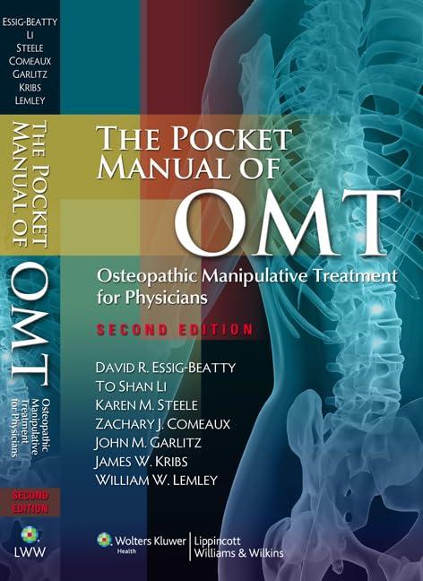 The Pocket Manual of OMT: Osteopathic Manipulative Treatment for Physicians, 2nd Edition - FULL INSTANT DOWNLOAD | PDF DOCX EPUB