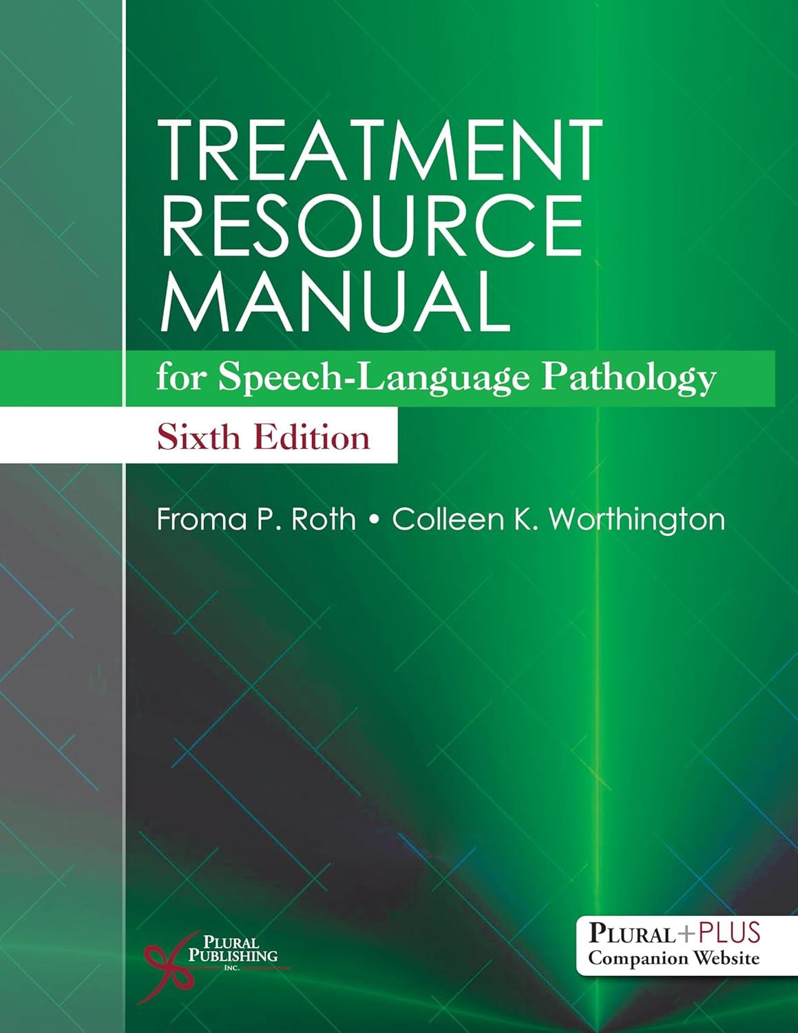 Treatment Resource Manual for Speech-Language Pathology - FULL INSTANT DOWNLOAD | PDF DOCX EPUB