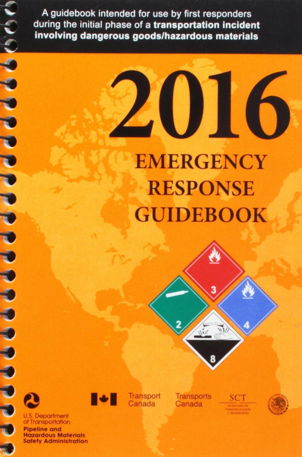 2016 Emergency Response Guidebook (ERG): Spiral Bound (Standard Size) - FULL INSTANT DOWNLOAD | PDF DOCX EPUB