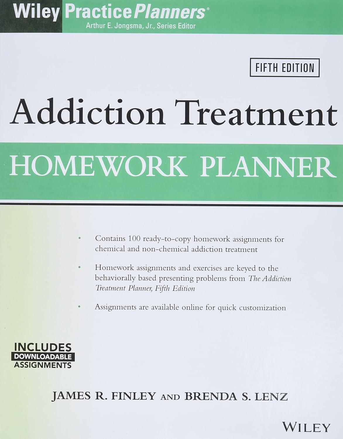 Addiction Treatment Homework Planner (PracticePlanners) - FULL INSTANT DOWNLOAD | PDF DOCX EPUB