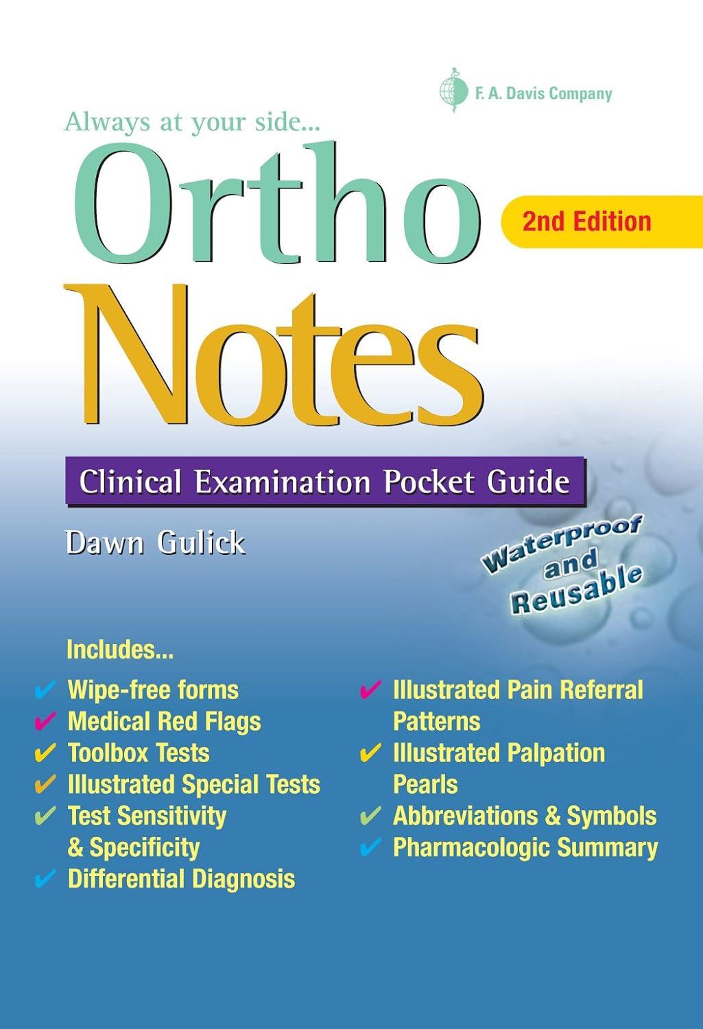 Ortho Notes: Clinical Examination Pocket Guide, 2nd Edition - FULL INSTANT DOWNLOAD | PDF DOCX EPUB