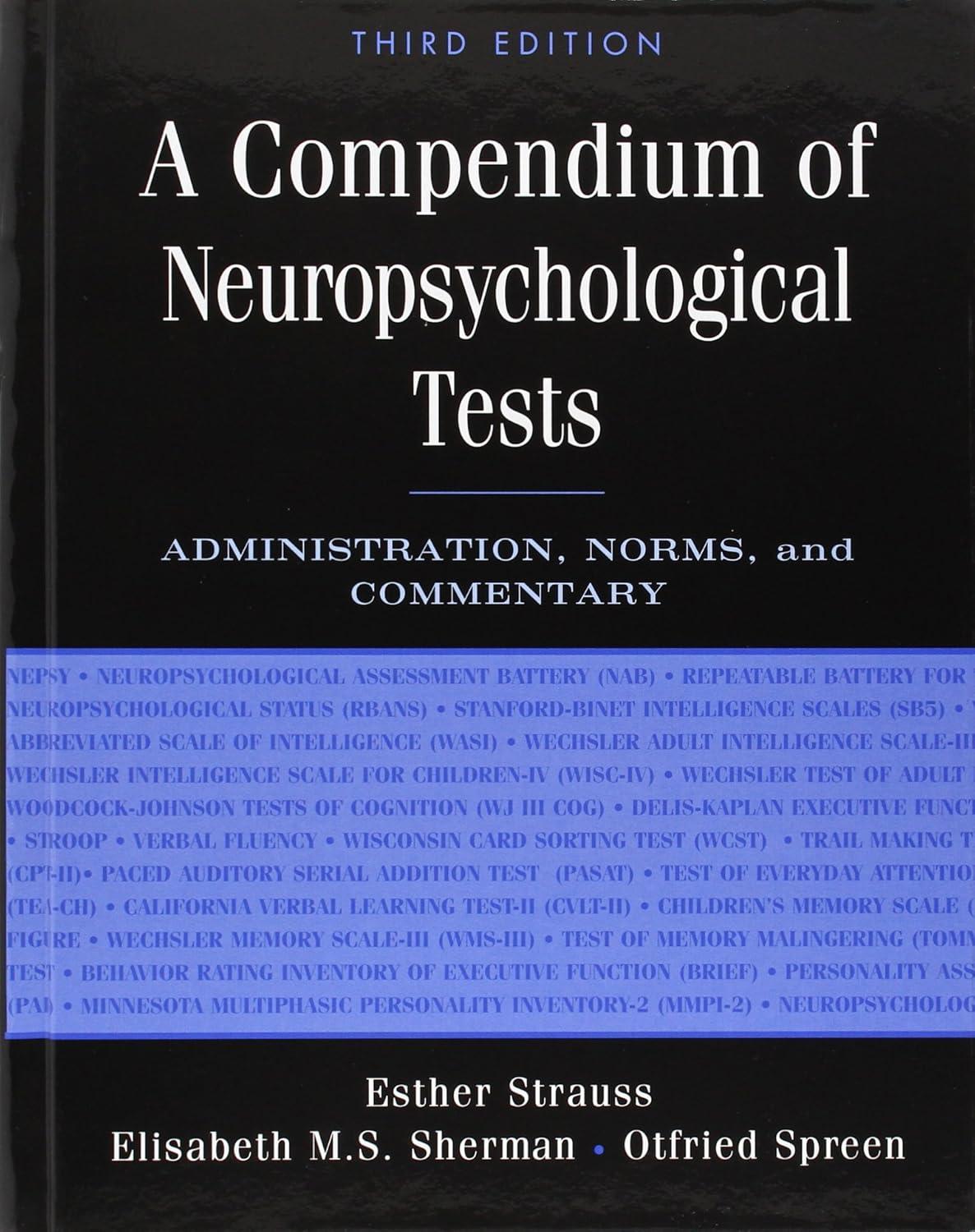 A Compendium of Neuropsychological Tests: Administration, Norms, and Commentary - FULL INSTANT DOWNLOAD | PDF DOCX EPUB
